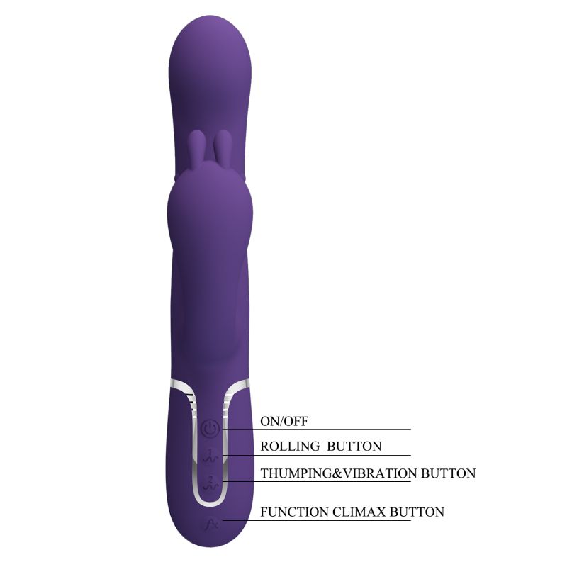 Cammy - 4in1 Multi-function Vibrator (Dark Purple)