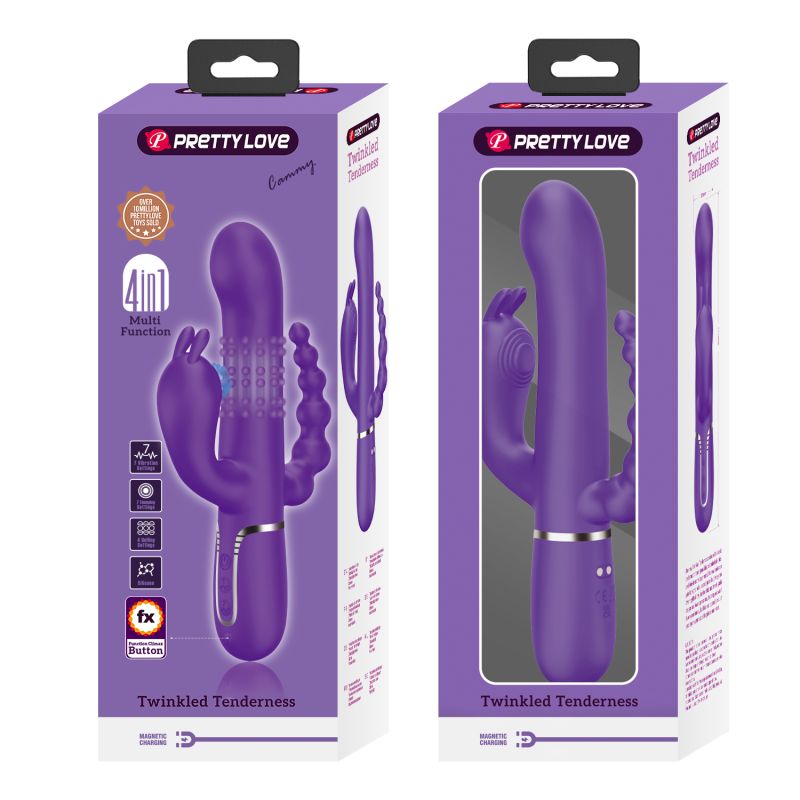 Cammy - 4in1 Multi-function Vibrator (Dark Purple)