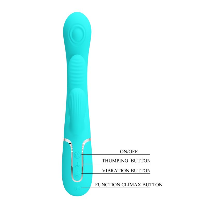 Shania - 3in1 Rabbit Vibrator (Seafoam)
