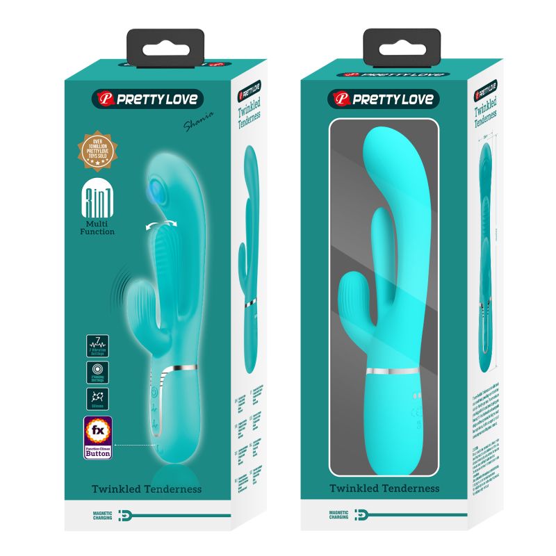 Shania - 3in1 Rabbit Vibrator (Seafoam)