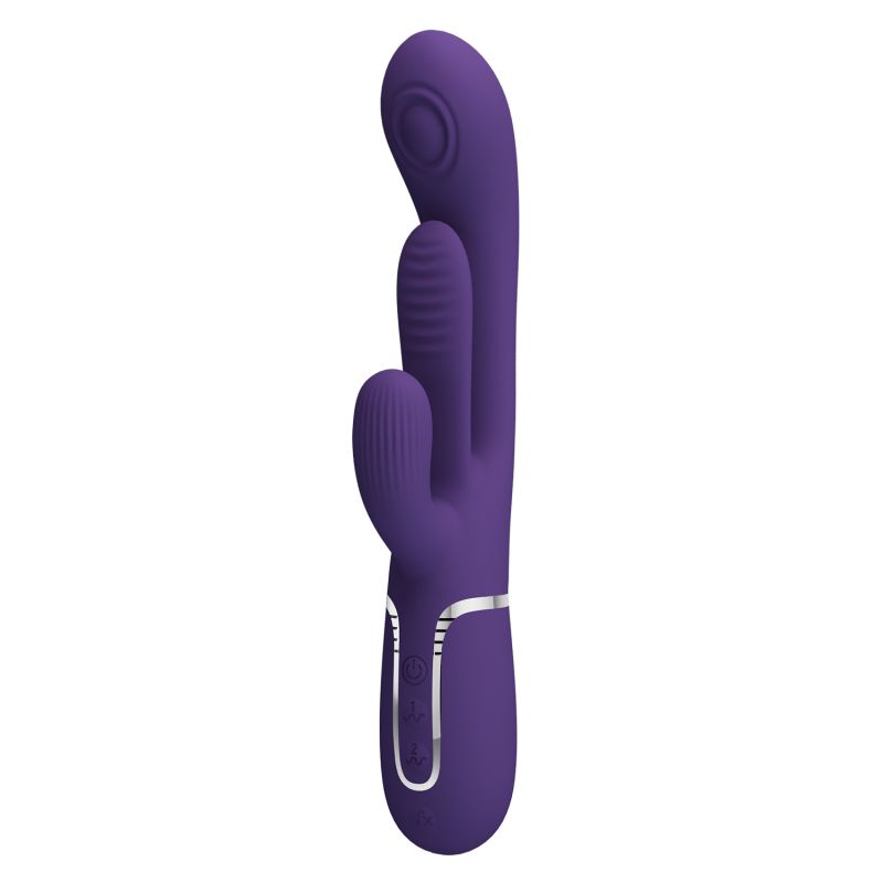 Shania - 3in1 Rabbit Vibrator (Dark Purple)