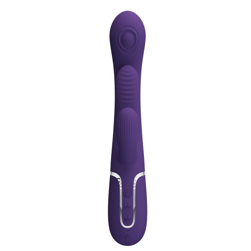 Shania - 3in1 Rabbit Vibrator (Dark Purple)