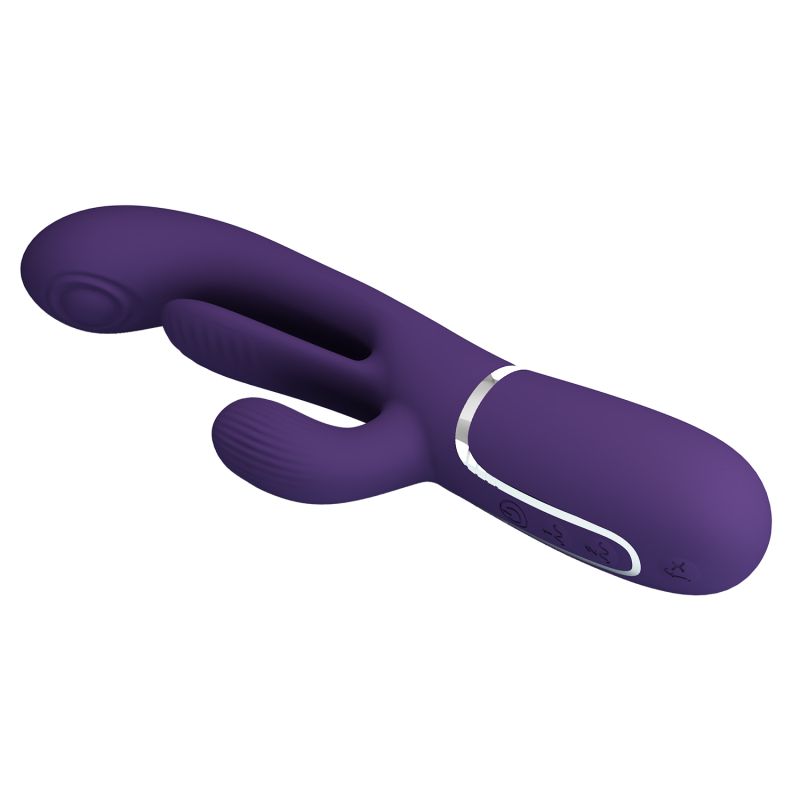 Shania - 3in1 Rabbit Vibrator (Dark Purple)