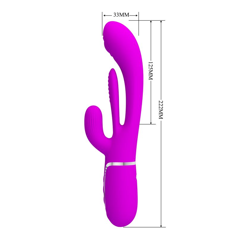 Shania - 3in1 Rabbit Vibrator (Pink)