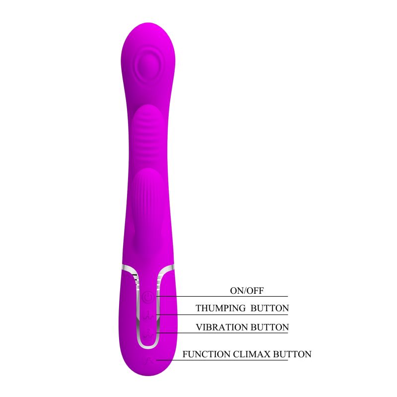 Shania - 3in1 Rabbit Vibrator (Pink)