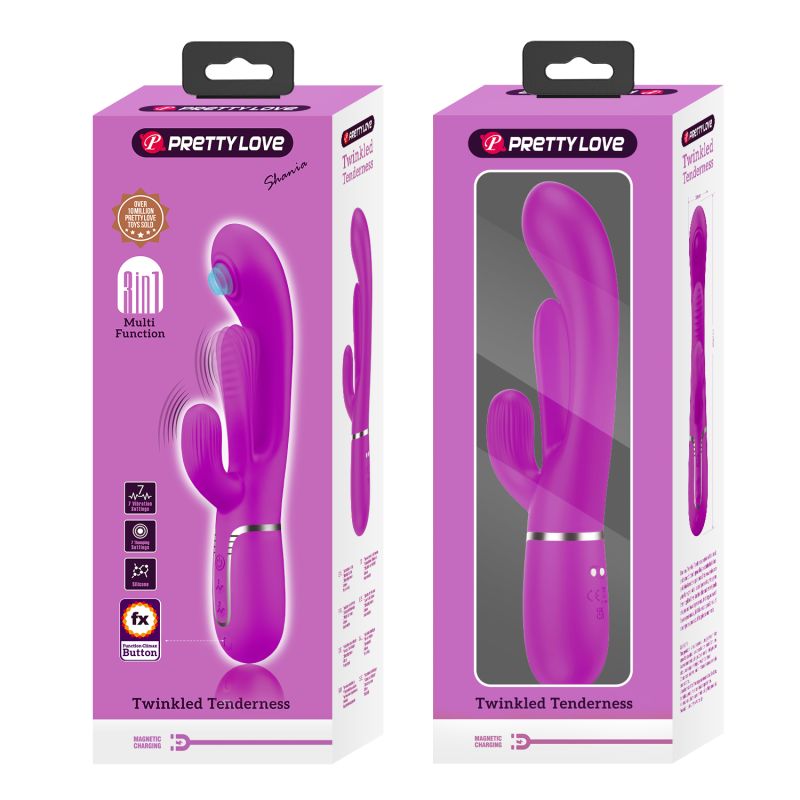 Shania - 3in1 Rabbit Vibrator (Pink)