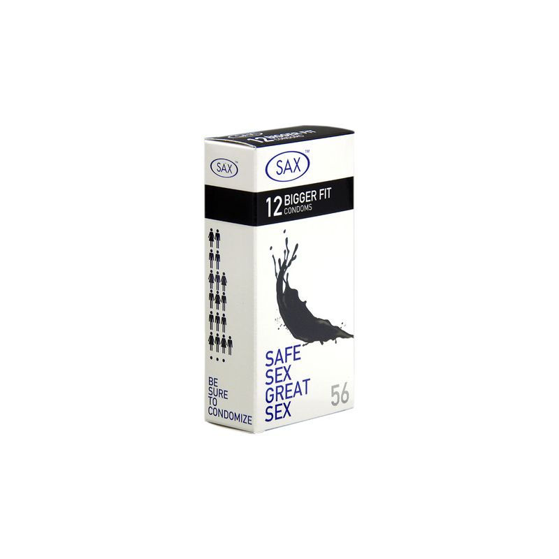 SAX Bigger Fit 12's Condoms