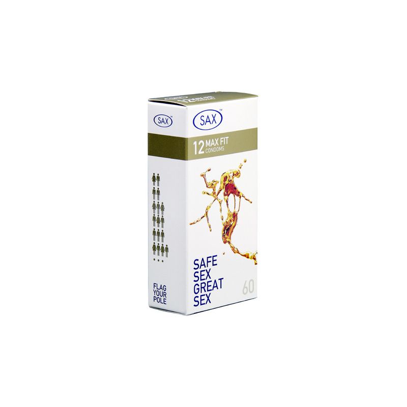 SAX Max Fit 12's Condoms