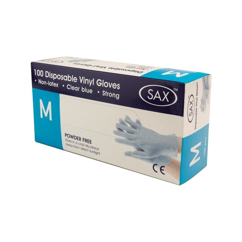 Disposable Vinyl Gloves X 100 - Medium