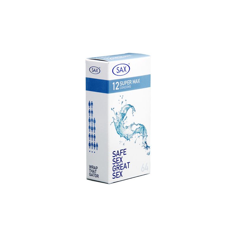 SAX Super Max Fit 12's Condoms
