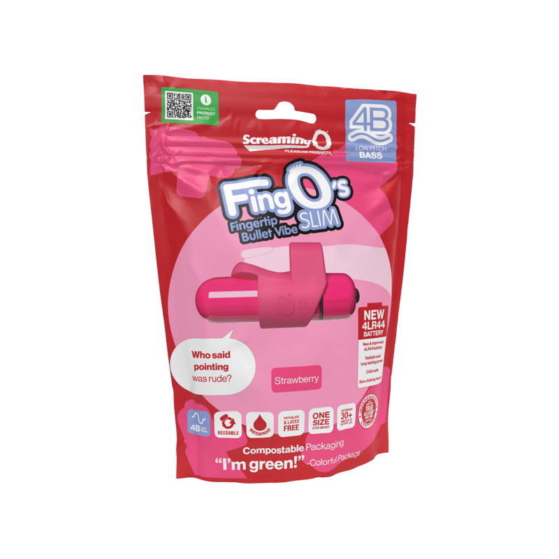 FingO's Slim 4B Low Pitch Bass (Strawberry)