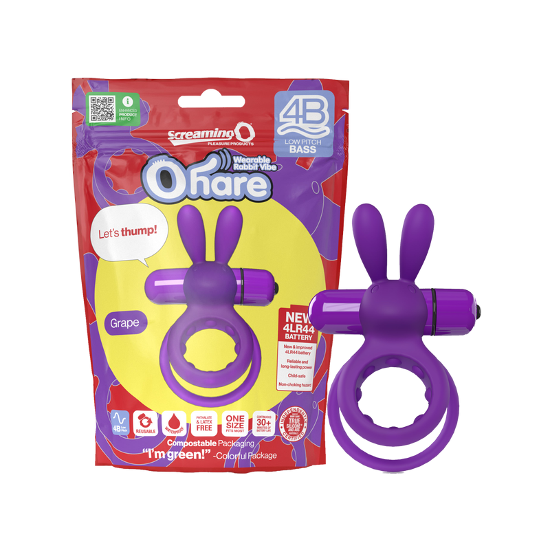 Ohare 4B Low Pitch Bass Cock Ring (Grape)