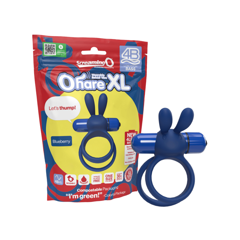 Ohare XL 4B Low Pitch Bass Cock Ring (Blueberry)