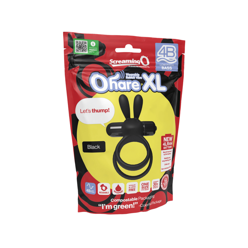 Ohare XL 4B Low Pitch Bass Cock Ring (Black)