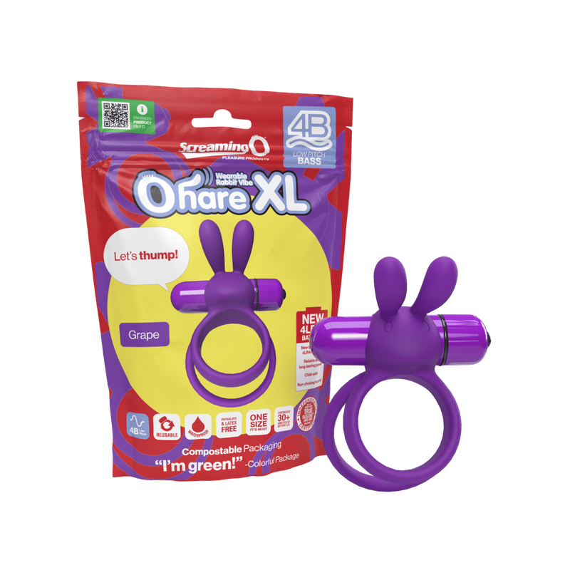 Ohare XL 4B Low Pitch Bass Cock Ring (Grape)