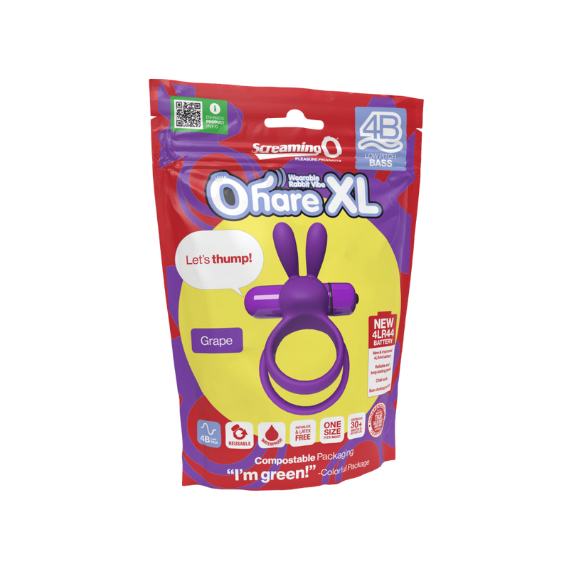 Ohare XL 4B Low Pitch Bass Cock Ring (Grape)