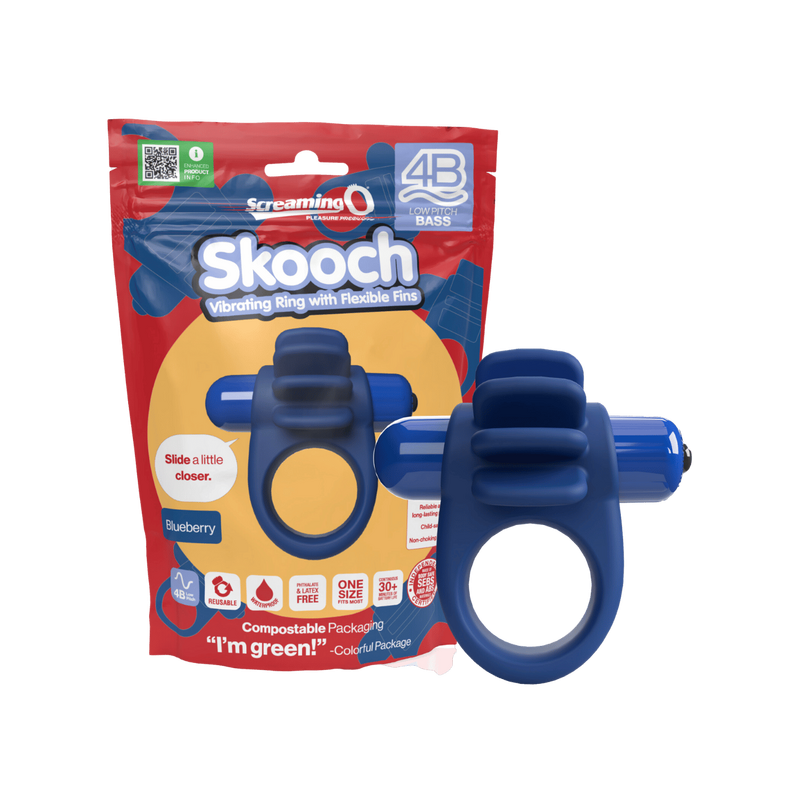 Skooch 4B Low Pitch Bass Penis Ring (Blueberry)
