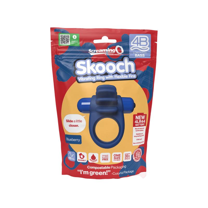 Skooch 4B Low Pitch Bass Penis Ring (Blueberry)