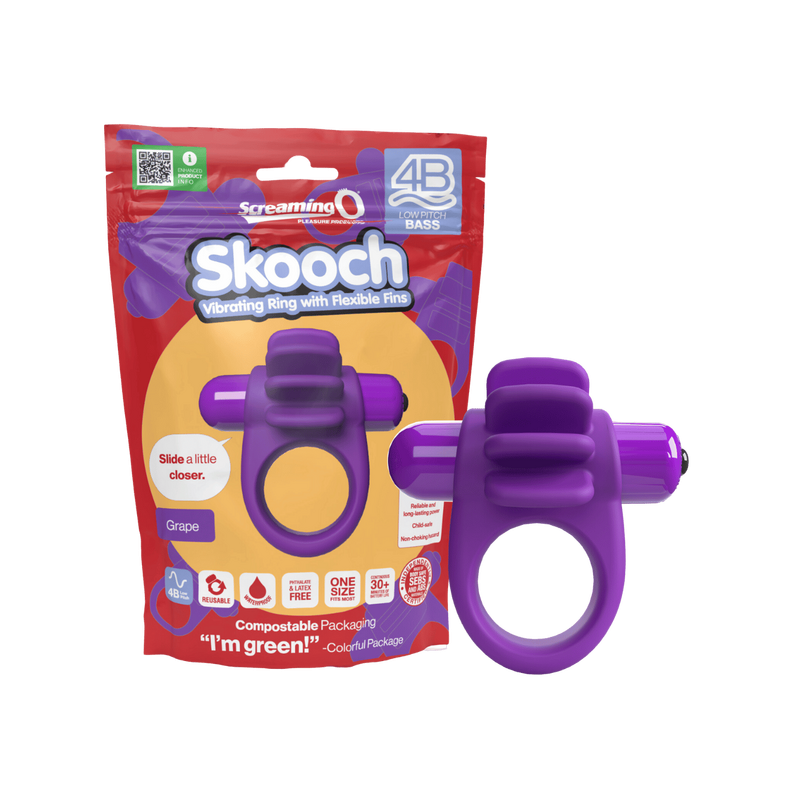 Skooch 4B Low Pitch Bass Penis Ring (Grape)