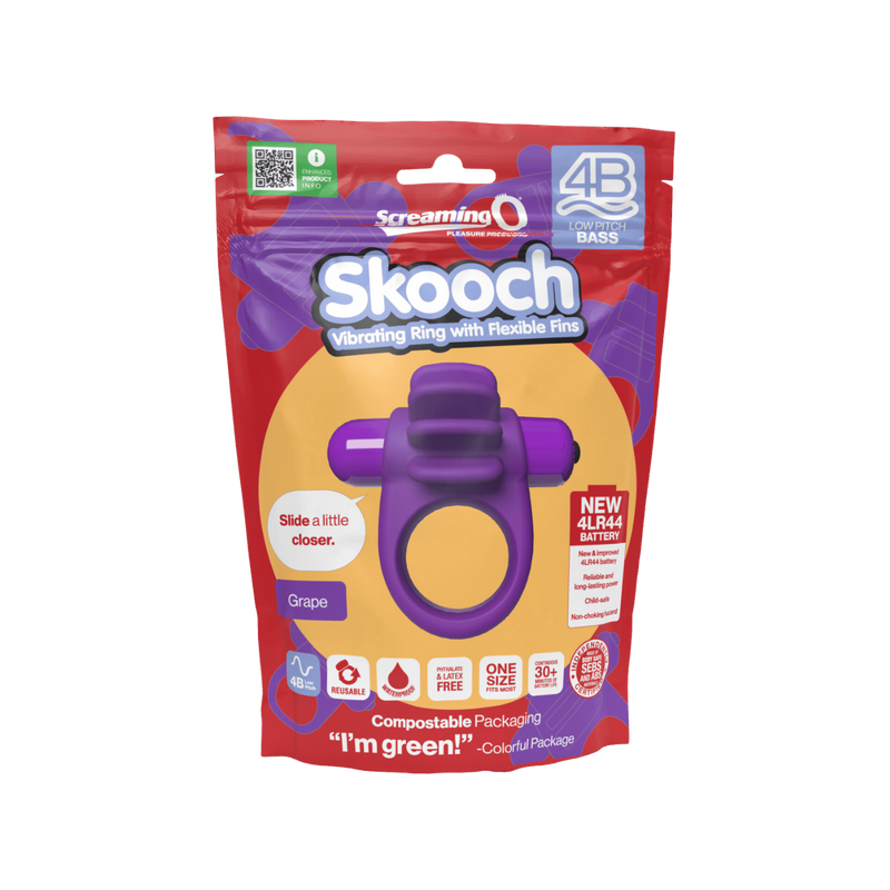 Skooch 4B Low Pitch Bass Penis Ring (Grape)