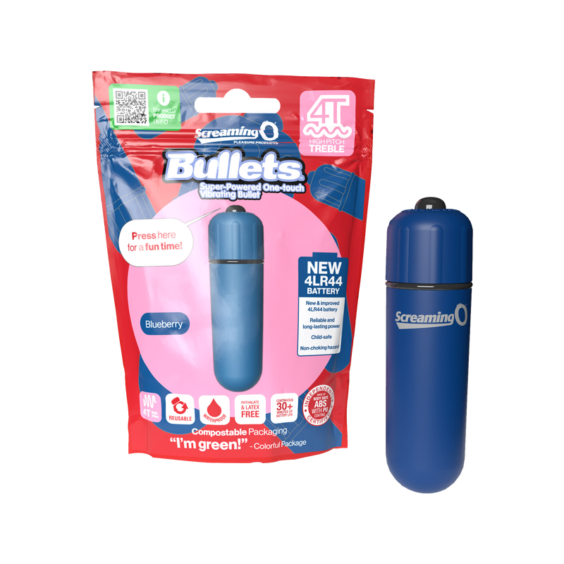 Screaming O 4T - Tickle & Tease Bullet (Blueberry)