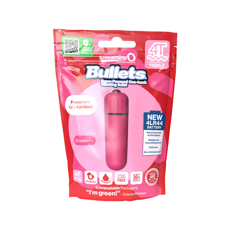 Screaming O 4T - Tickle & Tease Bullet (Strawberry)