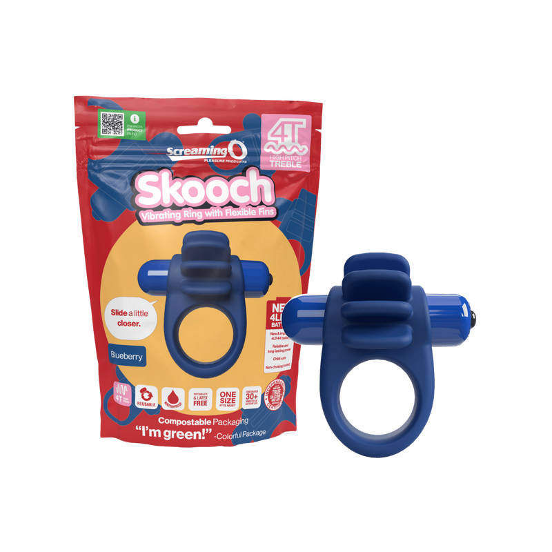 Skooch 4T High Pitch Treble Penis Ring (Blueberry)