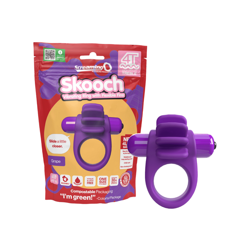 Skooch 4T High Pitch Treble Penis Ring (Grape)