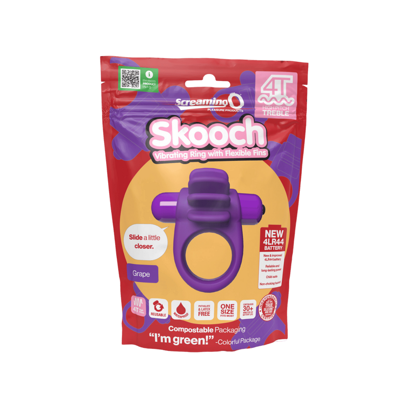 Skooch 4T High Pitch Treble Penis Ring (Grape)