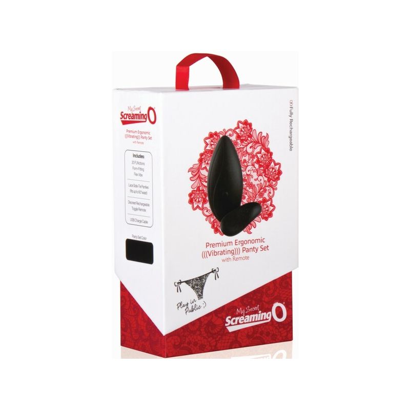 Premium Ergonomic Remote Panty Set (Black)