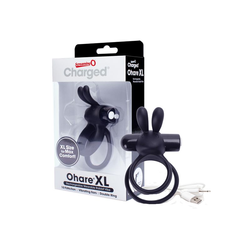 Charged Ohare XL Cock Ring (Black)