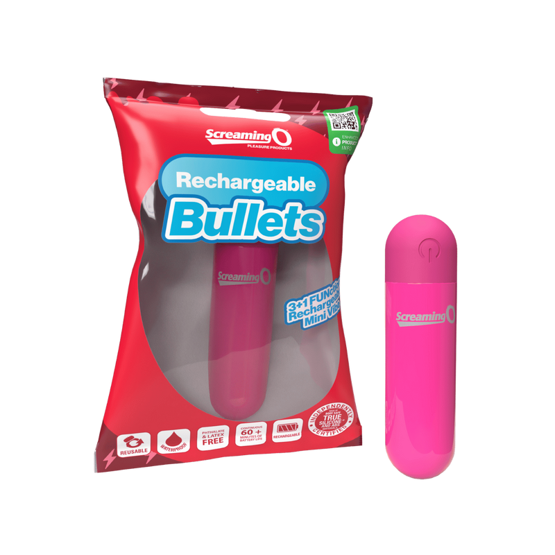 Rechargeable Bullet Vibrator (Pink)
