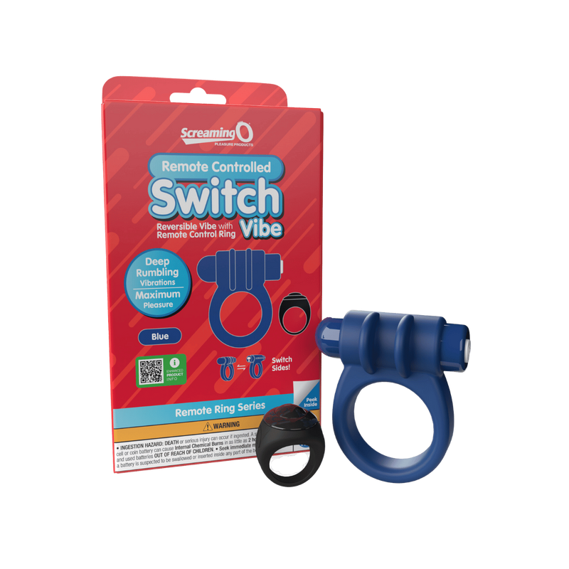 Switch Vibe - Remote Controlled Cock Ring (Blue)