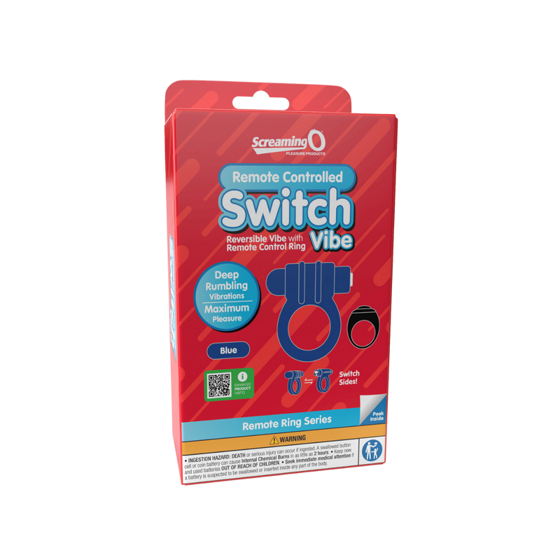 Switch Vibe - Remote Controlled Cock Ring (Blue)