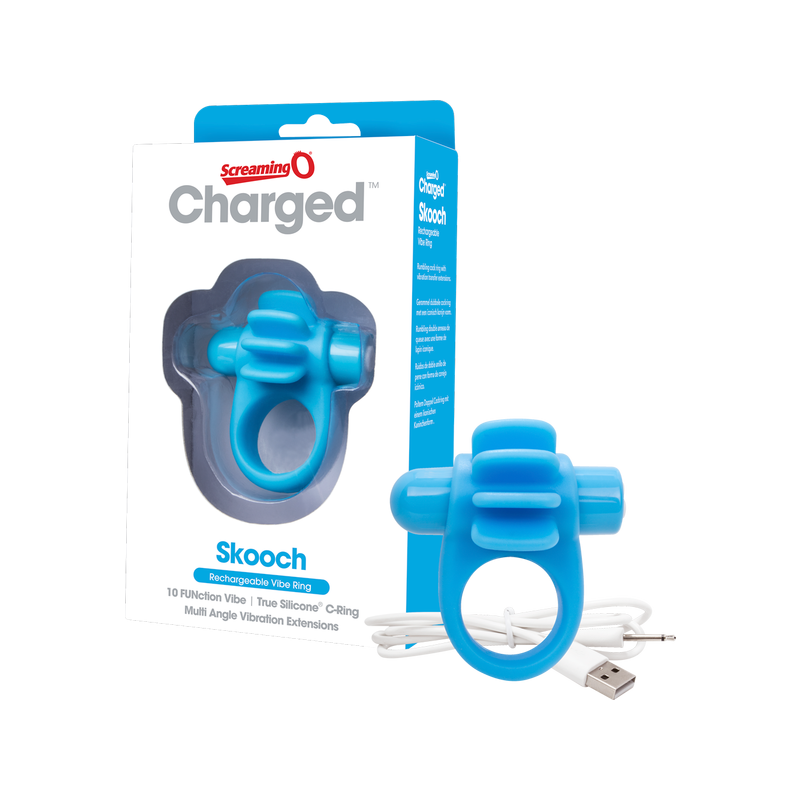 Charged Skooch Cock Ring (Blue)