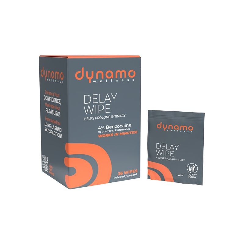 Dynamo Wellness Delay Wipe by Screaming O (36 Wipes)