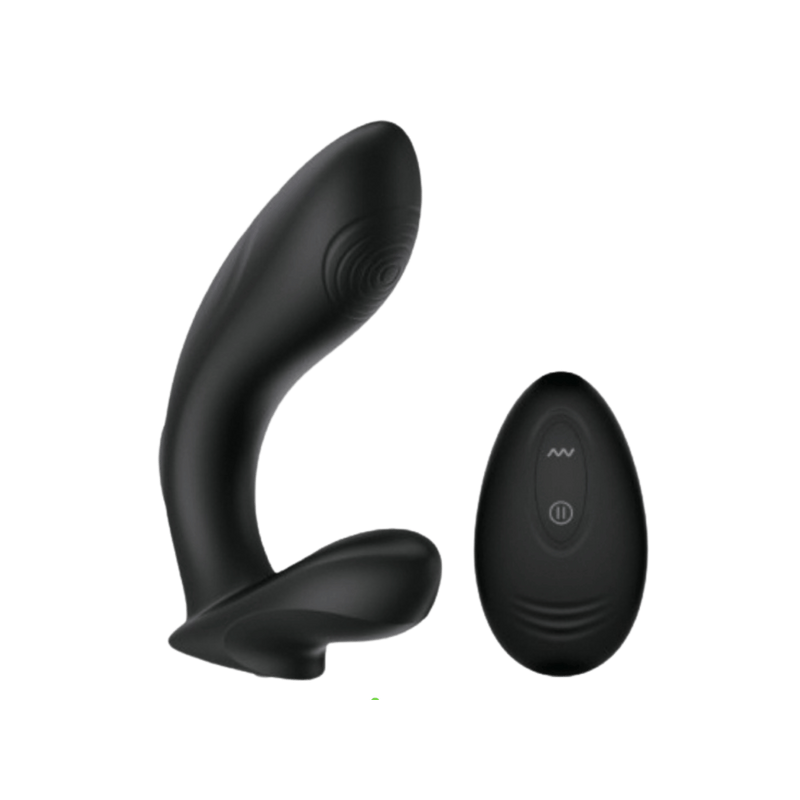 Roger - Remote Controlled Slapping Prostate Massager (Black)