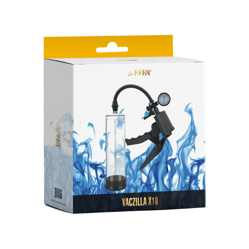Vaczilla X10 - Trigger Gauge Penis Pump - Laviva