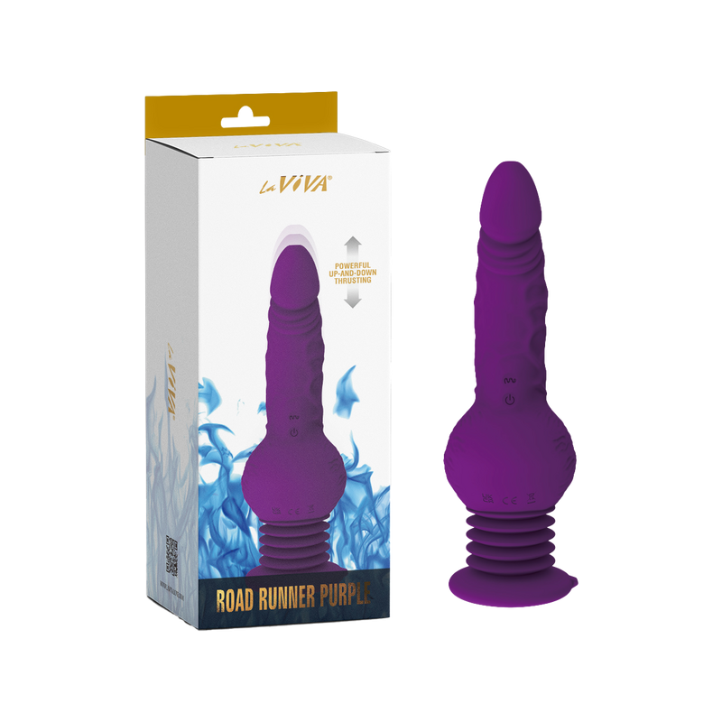 Road Runner Vibrating, Rotating, & Thrusting Vibrator (Purple)