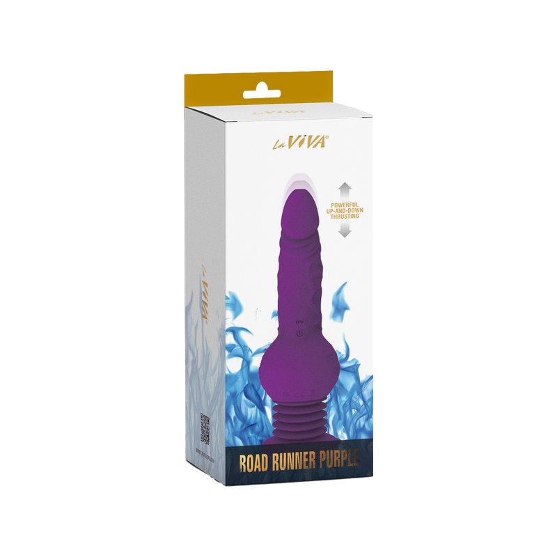 Road Runner Vibrating, Rotating, & Thrusting Vibrator (Purple)