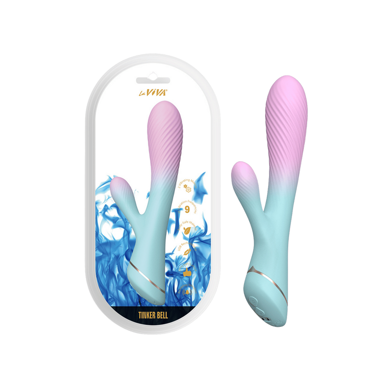 Tinker Bell Rabbit Vibrator (Pink / Blue)