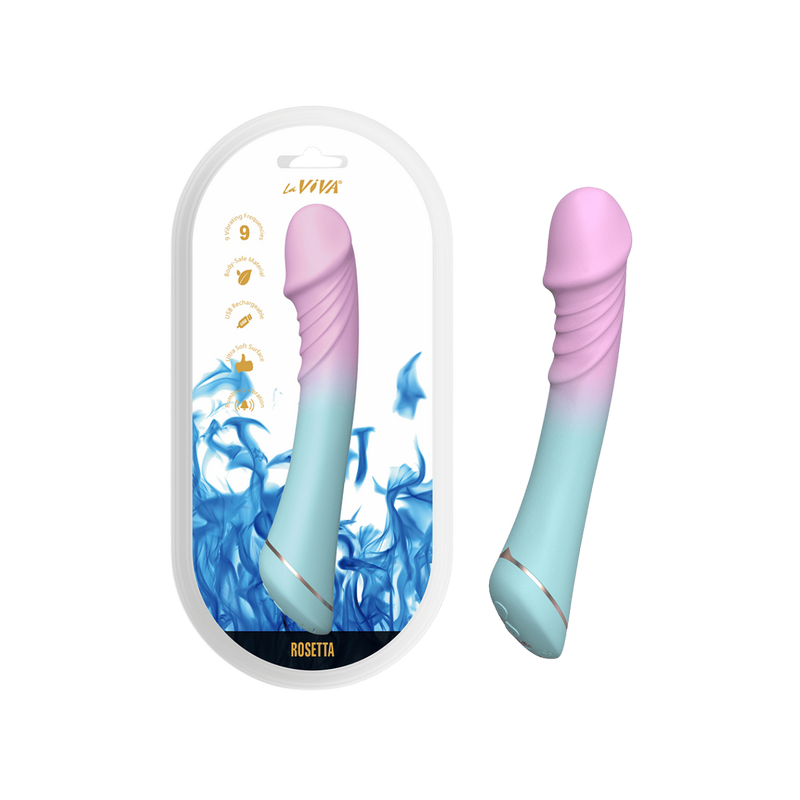 Rosetta Rumbling Vibrator (Pink / Blue)