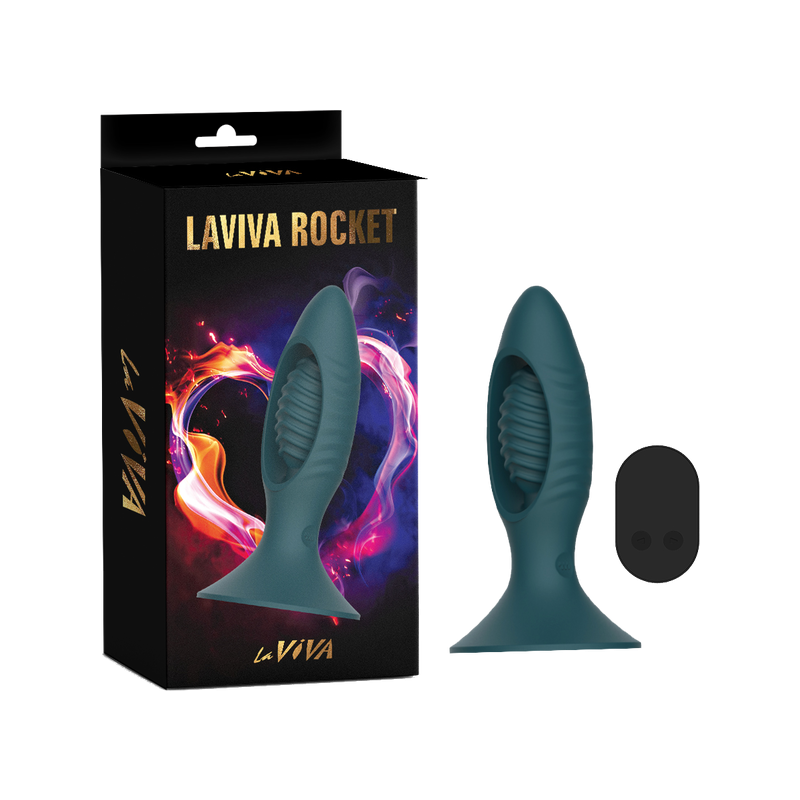 Laviva Rocket - Remote Controlled Butt Plug (Teal)