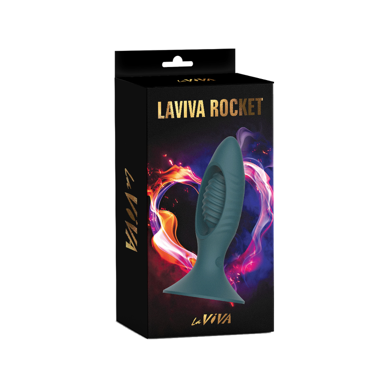 Laviva Rocket - Remote Controlled Butt Plug (Teal)