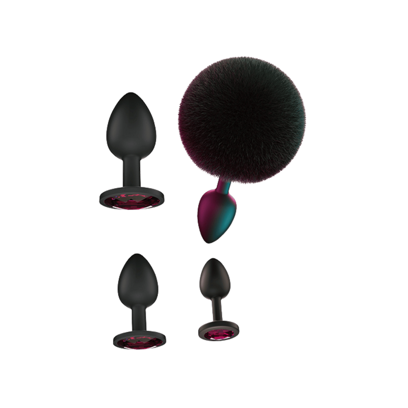 Booty Fantasy 4 Piece Diamond Butt Plug Collection