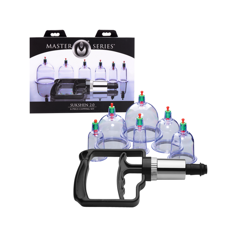 Sukshen 6 Piece Cupping Set With Acu-Points
