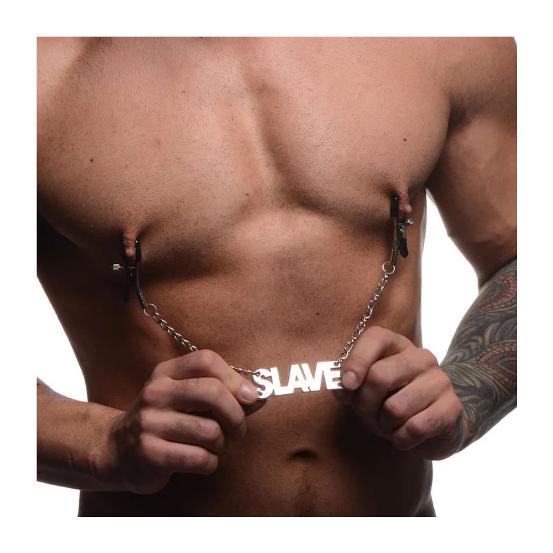 Enslaved Slave Chain Nipple Clamps