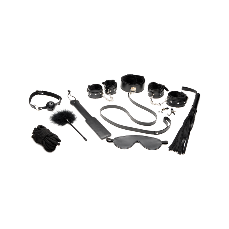 Hook Up 10 Piece Plush Bondage Set
