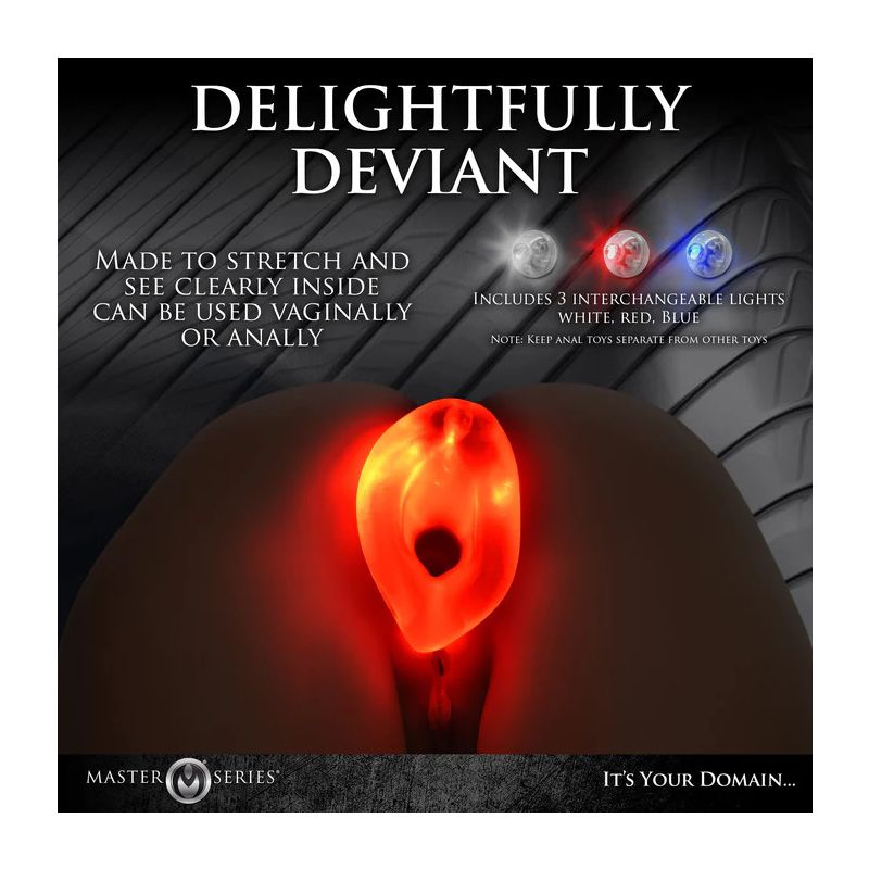 Tunnel Light-Up Anal Dilator - Medium - XR Brands