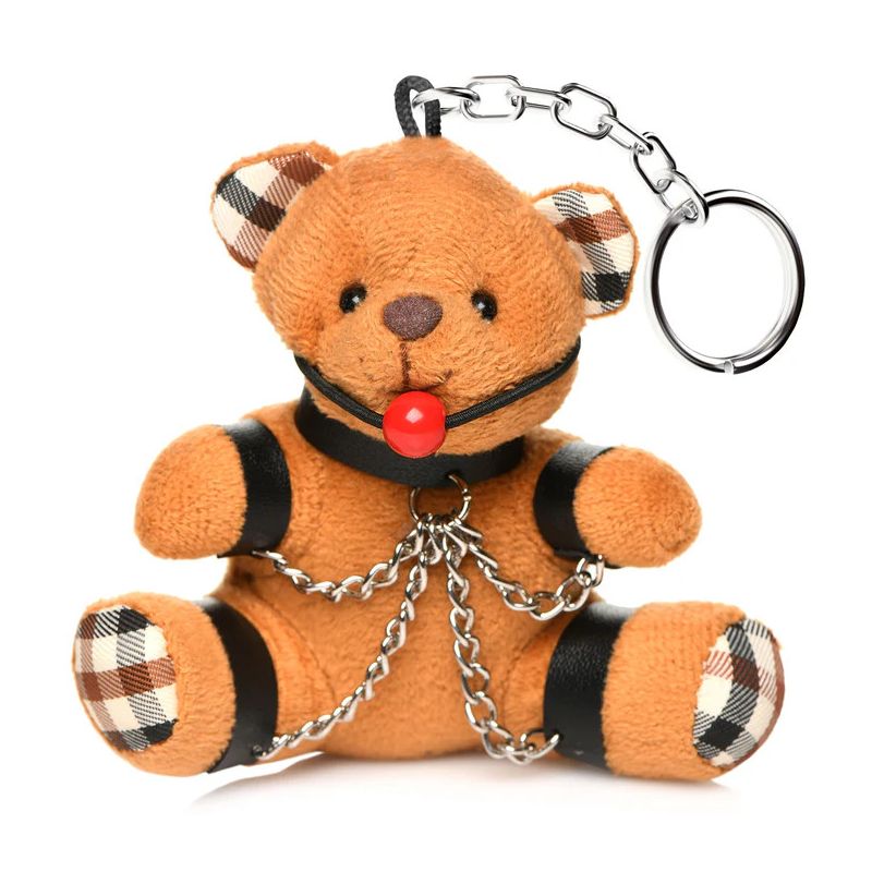 Gagged Teddy Bear Key Chain